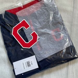MLB Cleveland Indians Navy Quarter Zip pullover